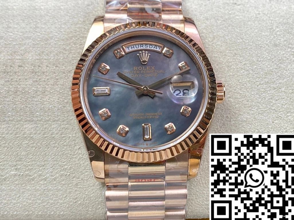 Rolex Factory 36MM GM 118235 Date Day Gold Rose 0411